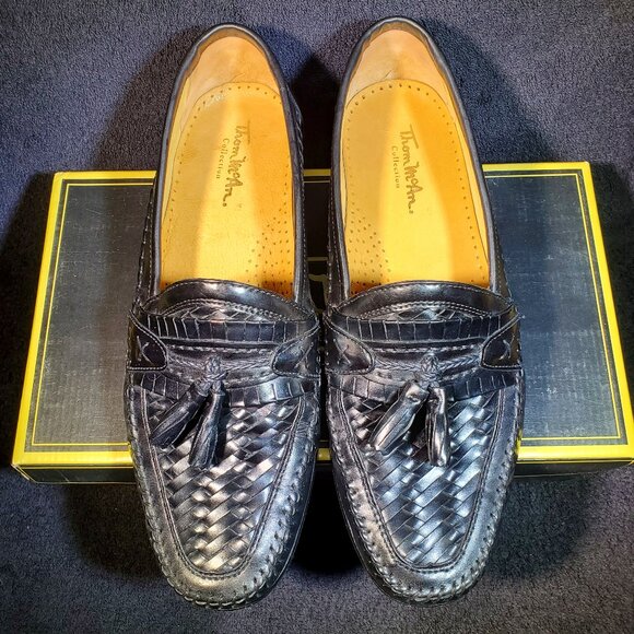 VINTAGE THOM McAN PEARSON WOVEN TOE KILTIE TASSEL SLIP ON LOAFERS main image 5